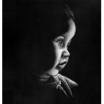 fred-van-deelen-illustrator-Black-and-white-illustration-portrait-01-child-scraperboard-engraving